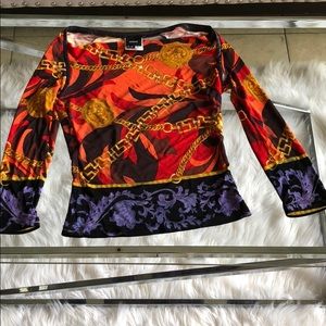 Preowned versace jeans couture women's top